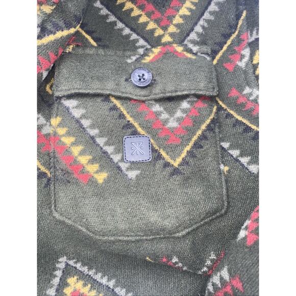 Roark Men's Andes Manawa Tapu Green Snap Button Plaid Flannel Jacket sz M EUC - Picture 4 of 10